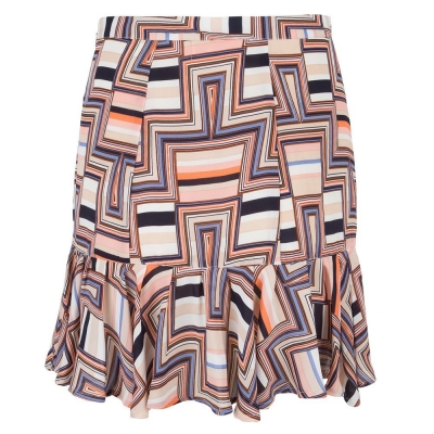 Geprinte rok met volants Jacky Luxury JGSS19097 Geprinte rok met volants Jacky Luxury JGSS19097